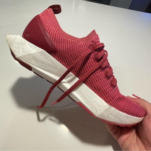 ALL BIRDS - Mens Tree Flyer Running Shoes, Lux Pink Blizzard - Picture 9 of 15